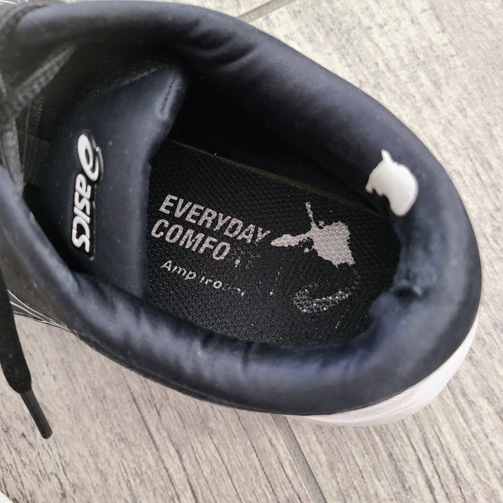 ASICS Amplica running shoes black white womens size 8.5 wide - Picture 11 of 14